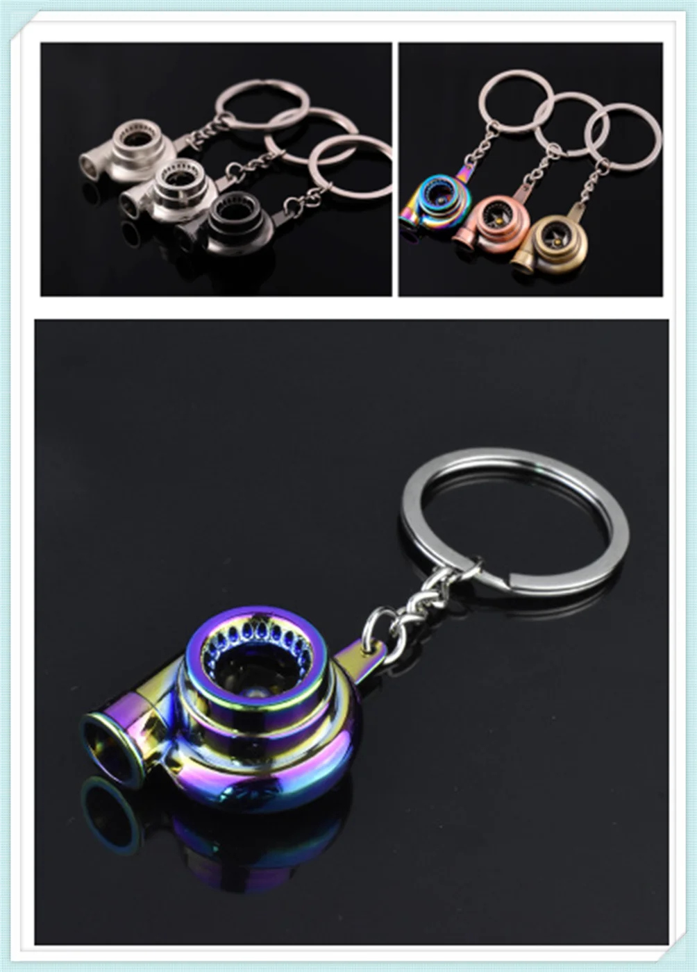 

Car tuning accessories turbocharger metal keychain personality pendant for Audi I Ah Ah A8 A3 A4 A6 A5 Q7 R A3 3-Door