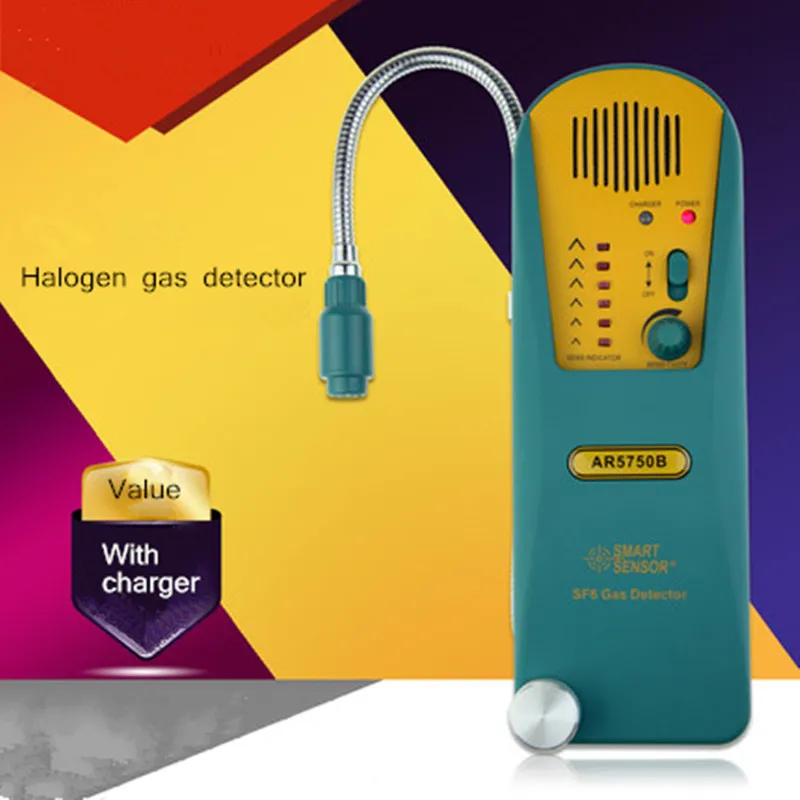 

AR5750B Halogen Gas digital Detector alarm SF6 Gas leak Detector Freon Gas Analyzer r134a refrigerant gas r134a