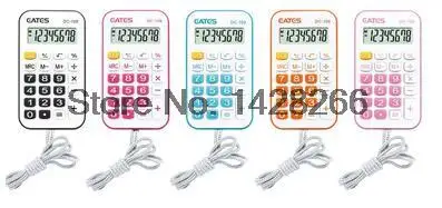 2016 Mini font b Calculator b font with Lanyard candy color Digital Electronic Calculadora Counter Calculating