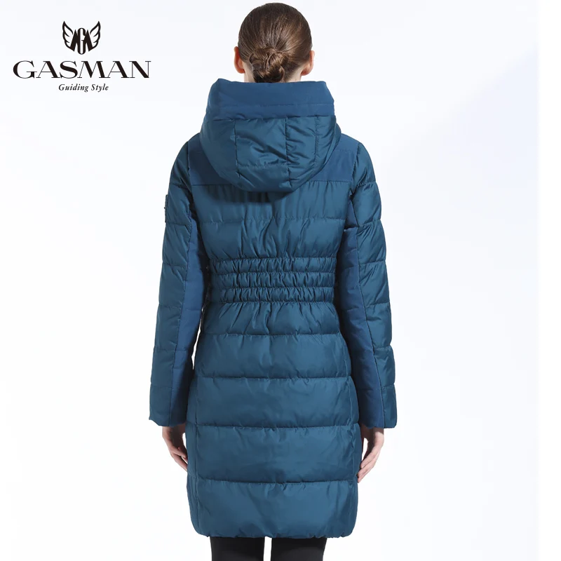 GASMAN 2018 Brand Women Winter Jacket And Coat Slim Long Women Thick Down Parka Hooded Women's Coat Bio Down Jacket For Women