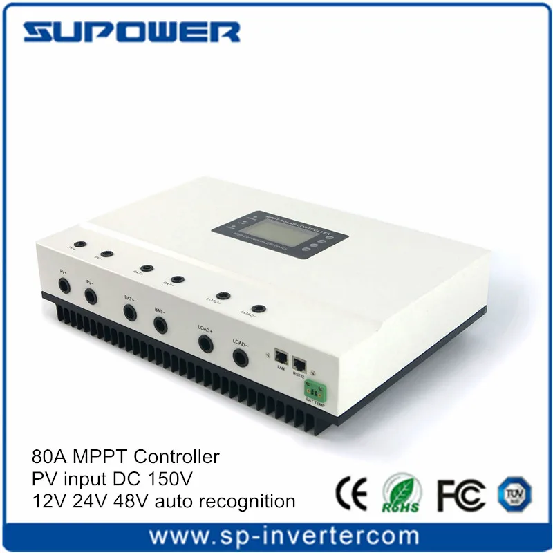High Efficiency Mppt Solar Charge Controller 80amp Max. Pv Input 150v