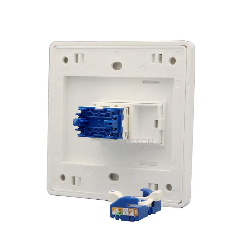 1 Port Rotate CAT6 RJ45 Wall Panel pic 3