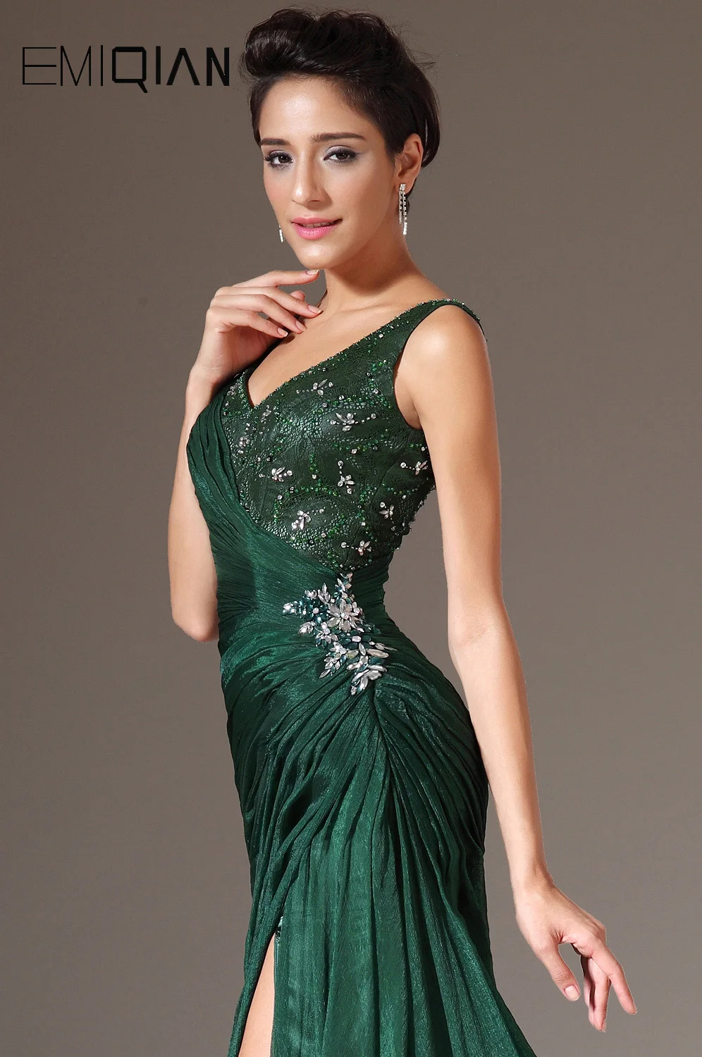 US $86.18 Tank Evening Gownmermaid Evening Gownnew V Neck Evening Dress Green Chiffon Formal Evening Dress