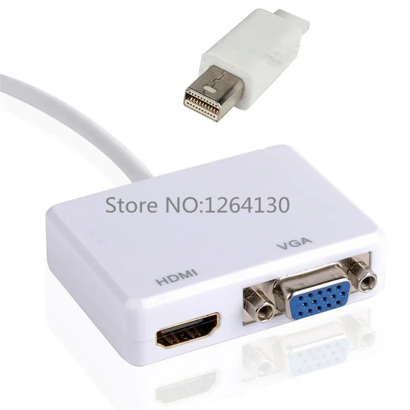 Thunderbolt Mini DP Мини порт дисплея для VGA + HDMI мама 2 в 1 адаптер кабель Mac Book Pro Air Surface Por