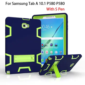 

For Samsung Galaxy Tab A A6 10.1 2016 P580 P585 Case Cover Kids Safe Armor Shockproof Heavy Duty Kickstand Tablet Cases Funda