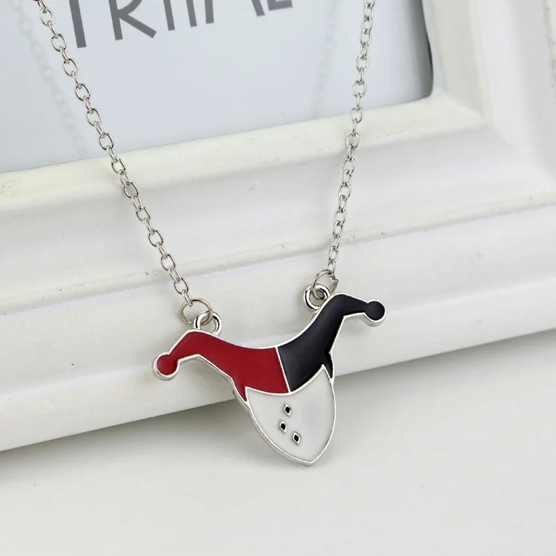 

Suicide Squad Necklace Harley Quinn Joker Pendant necklace for women skull choker gift Fashion Jewelry Cool Accessories