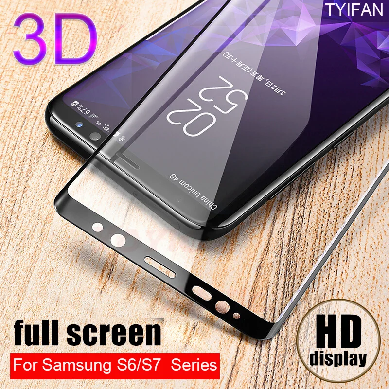 Защитное стекло 3d для Samsung Galaxy S6 Edge Plus S7 6 7 S | Мобильные телефоны и аксессуары