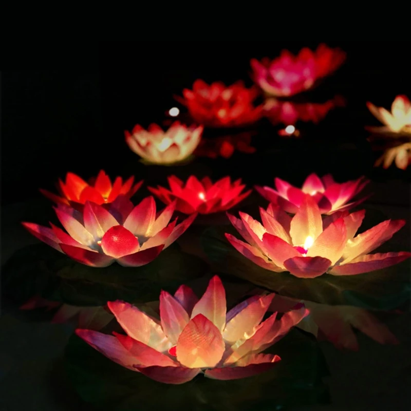 Волшебный Удивительный Цветок светильник в форме цветка лотоса вечерние фестиваль романтическая лампа декоративные свечи