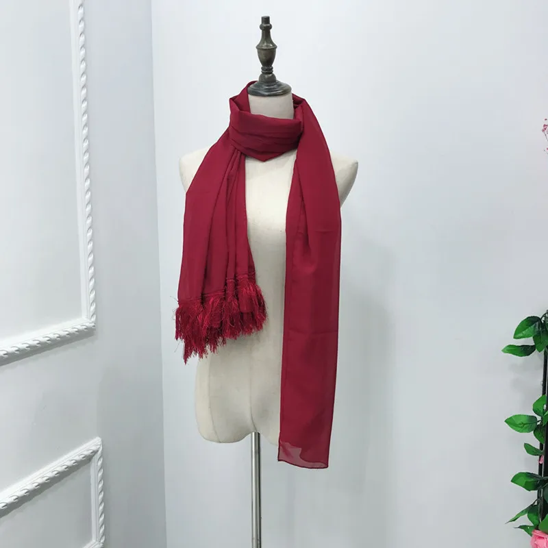 only red scarf Мусульманское бархатное Макси-платье абайя Nida кардиган длинный халат кимоно Юба ОАЭ Рамадан Арабская Турция исламский кафтан служение культа - Цвет: only red scarf