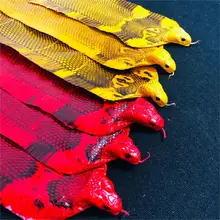 Полностью цветная кожа из Натуральной Змеиной кожи для ручного
