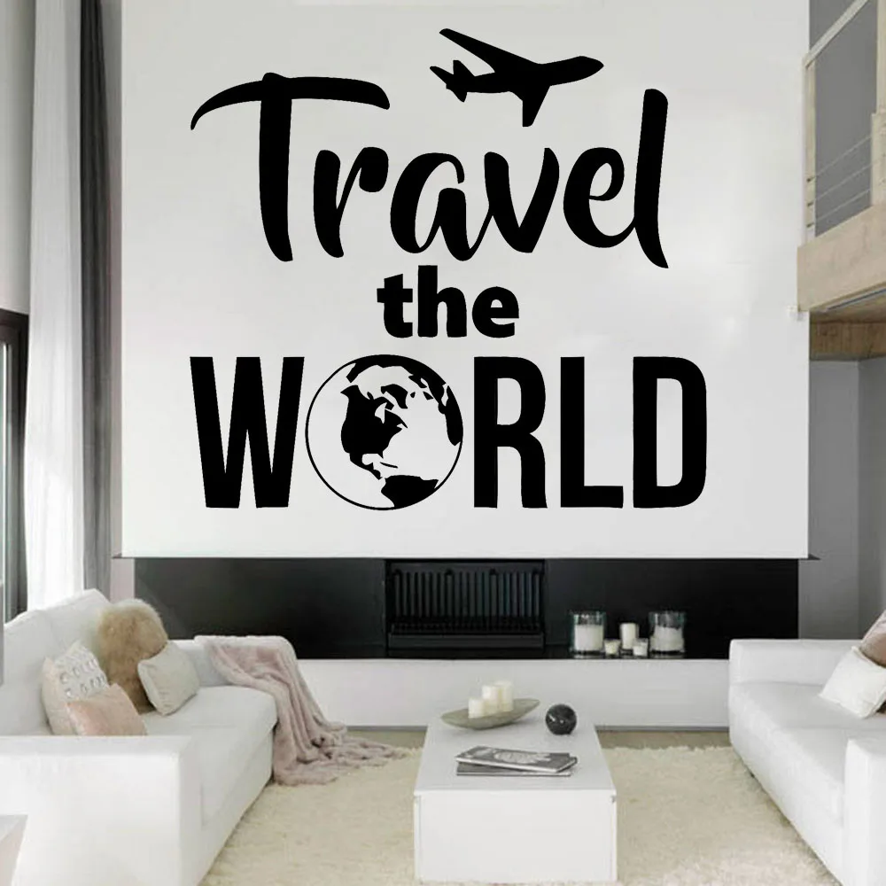 Travel Agency Wall Stickers Home Decor Living Room Office Summer