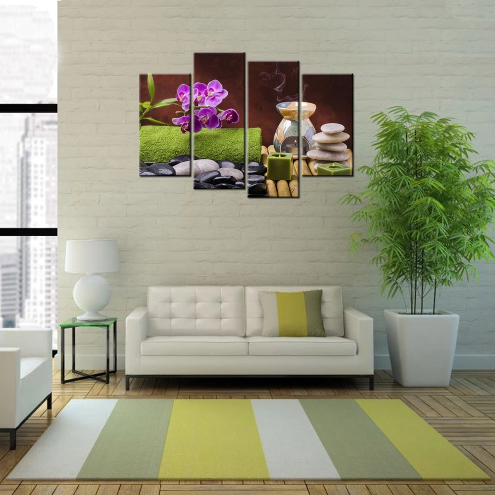 Contemporary Wall Decorations Promotionshop For Promotional - Piece Contemporary Wall Decor Painting Still Life With Spa Orchid Zenposter Canvas Hd Pictures Modern Giclee Print Artwork contemporary wall decorations promotionshop for promotional - piece contemporary wall decor painting still life with spa orchid zenposter canvas hd pictures modern giclee print artwork