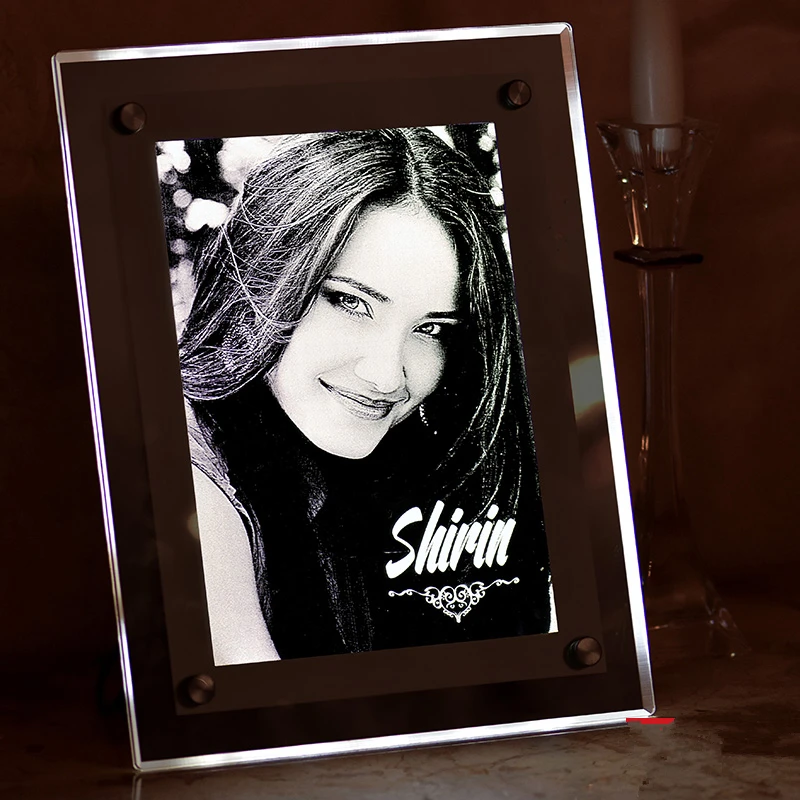 Acrylic LED Picture Frames Home decorate A4 Crystal Led Light Boxin