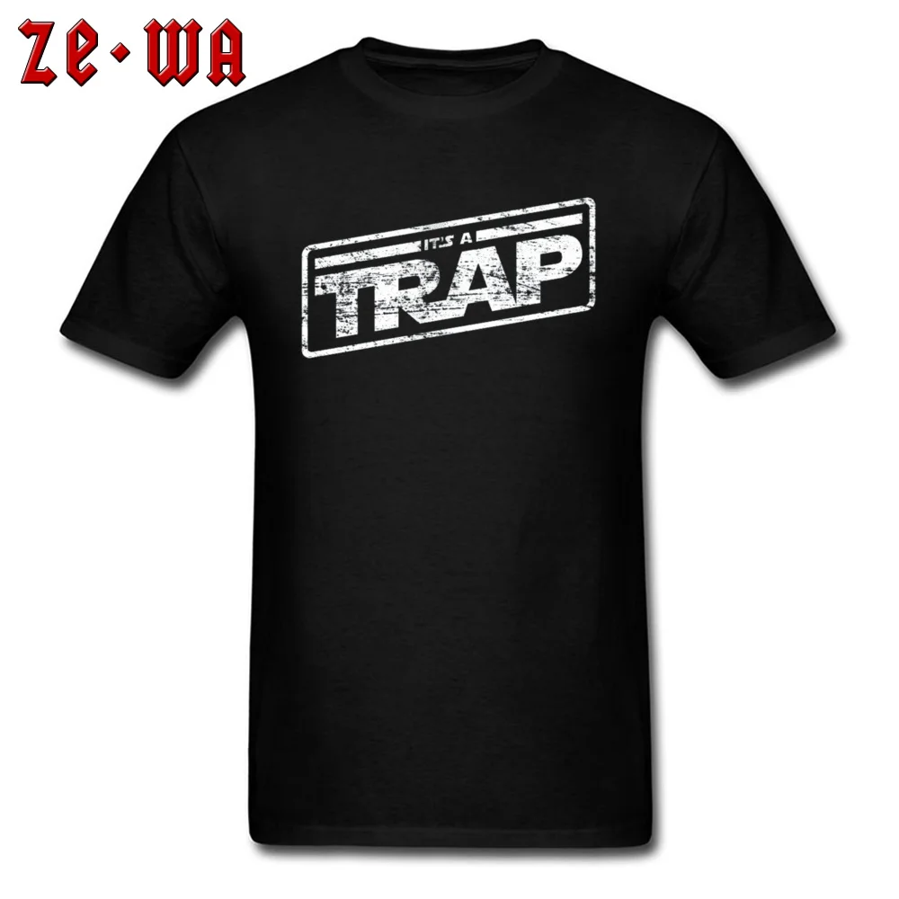 

2019 Star Wars T-shirt Men Fun T Shirt Admiral Ackbar Its A Trap Tops Letter Tees 100% Cotton Male Clothing Join Rebel Alliance