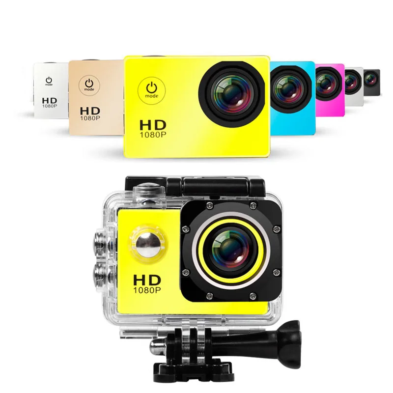 1080 P HD открытый мини Спорт Действие Камера Водонепроницаемый IP Cam DV gopro стиль go pro с