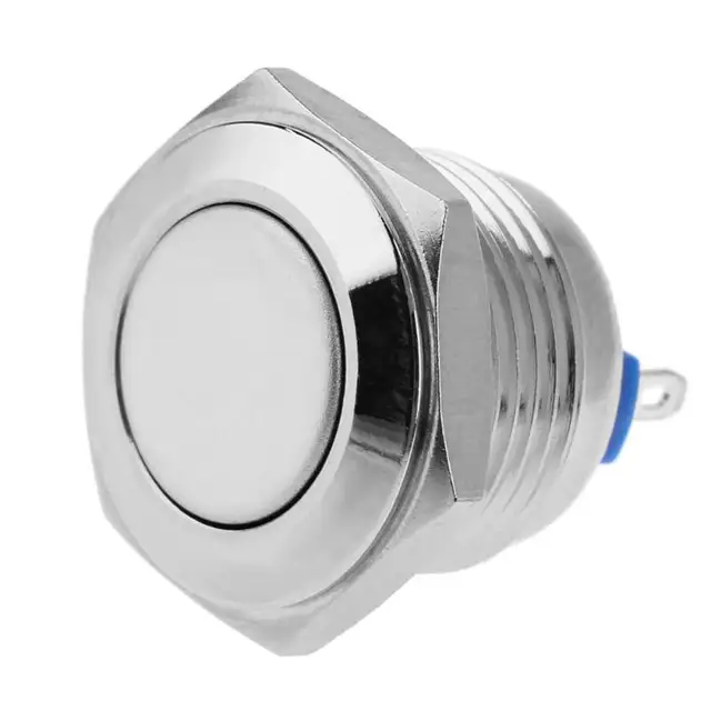 Stainless Steel Metal Doorbell Push Button Switch16mm Waterproof