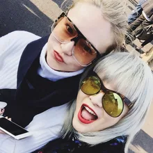 Мужские и женские квадратные солнцезащитные очки в стиле стимпанк, новые модные зеркальные солнцезащитные очки с большими металлическими линзами для мужчин и женщин