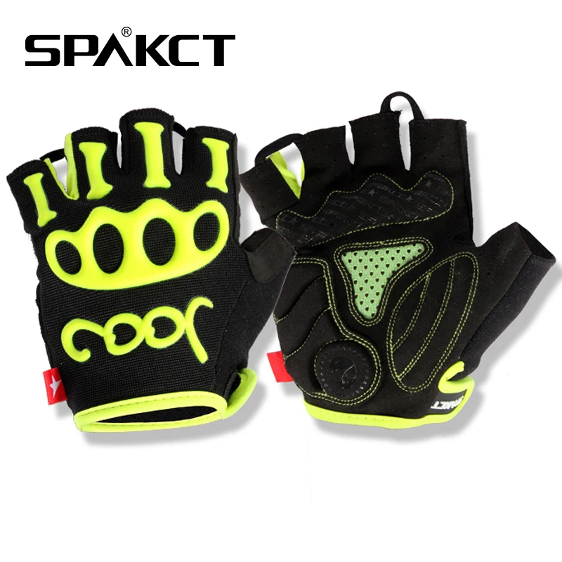 SPAKCT Outdoor Sports Bicycle Mountain Road Bike Cycling Riding Antiskid Gel Short Half Finger font b