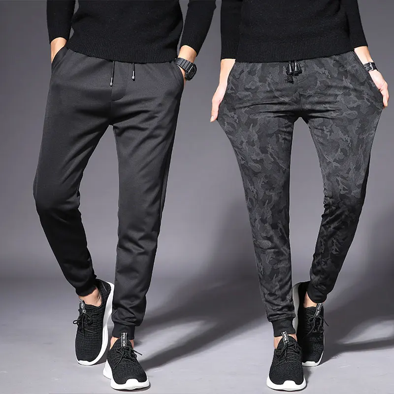 

2019 men's spring tide beam foot who camouflage haroun pants pants and feet cultivate one's morality pants