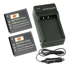 DSTE 2 шт KLIC-7001 Батарея с путешествия и автомобильное Зарядное устройство для KODAK V550 V570 V610 V705 M753 M763 M853 M863 M320 Камера