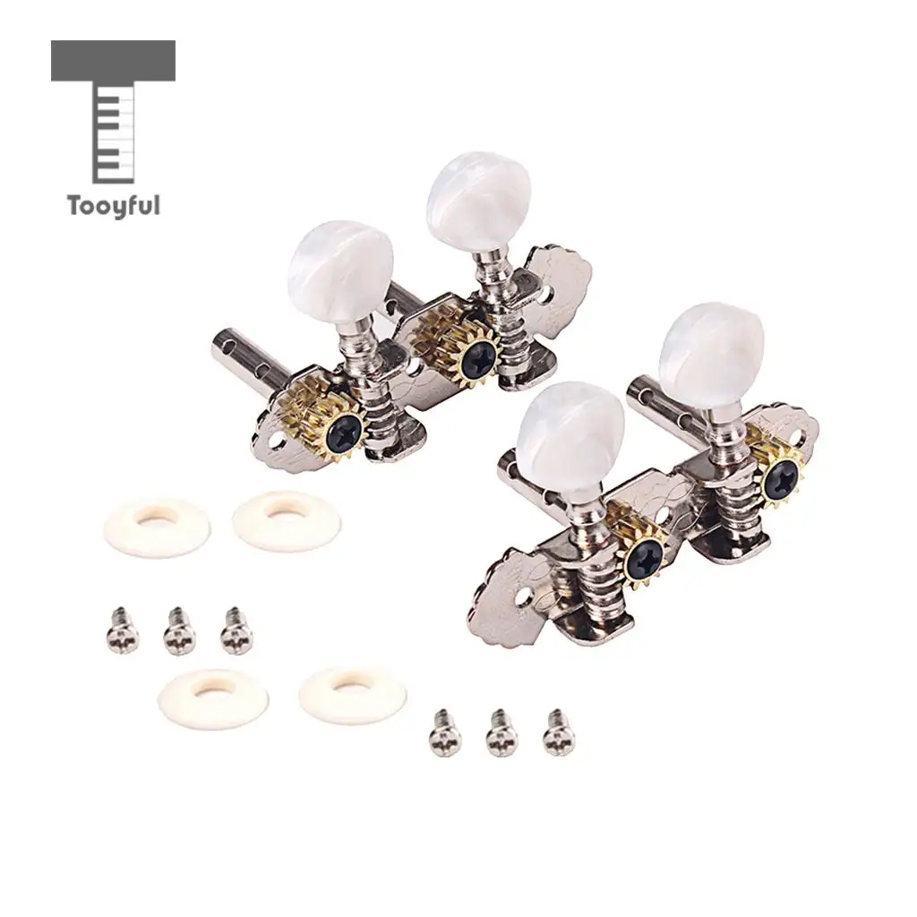 1R1L Guitar Tuning Pegs Key Machine Head Tuners for 4 String Cigar Box Ukulele Uke Mini Guitar