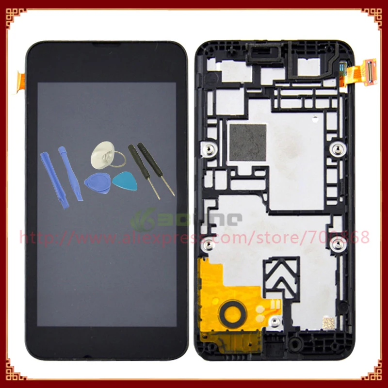 

For Nokia Lumia 530 LCD Screen With Touch Screen Digitizer Assembly with Frame +Tools Free Shipping