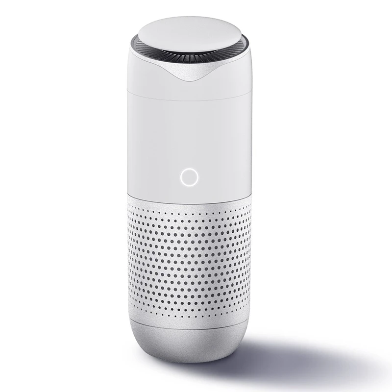 

ABF001 LED Aromatherapy Car Air Purifier Low Noise Portable Air Diffuser Purifier for Car Office Light Weight High-efficiency