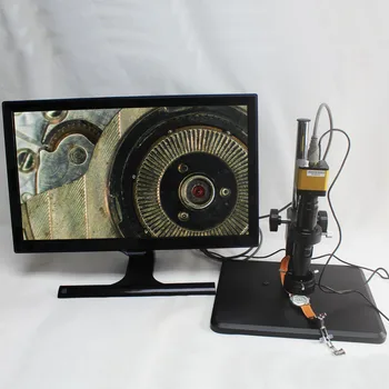 

Full HD 1080P 60fps HDMI Industrial Digital Microscope Camera+Optical 10X-200X C-mount Lens+LED Light+Fine-tune Repair Workbench