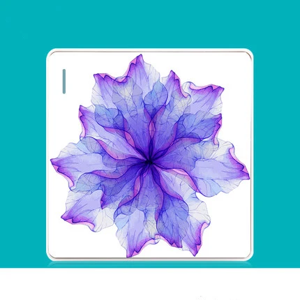 

86 Switch Socket Panel Fresh Personality Creative Art Switch Bloom Purple Series PC 220V 10A