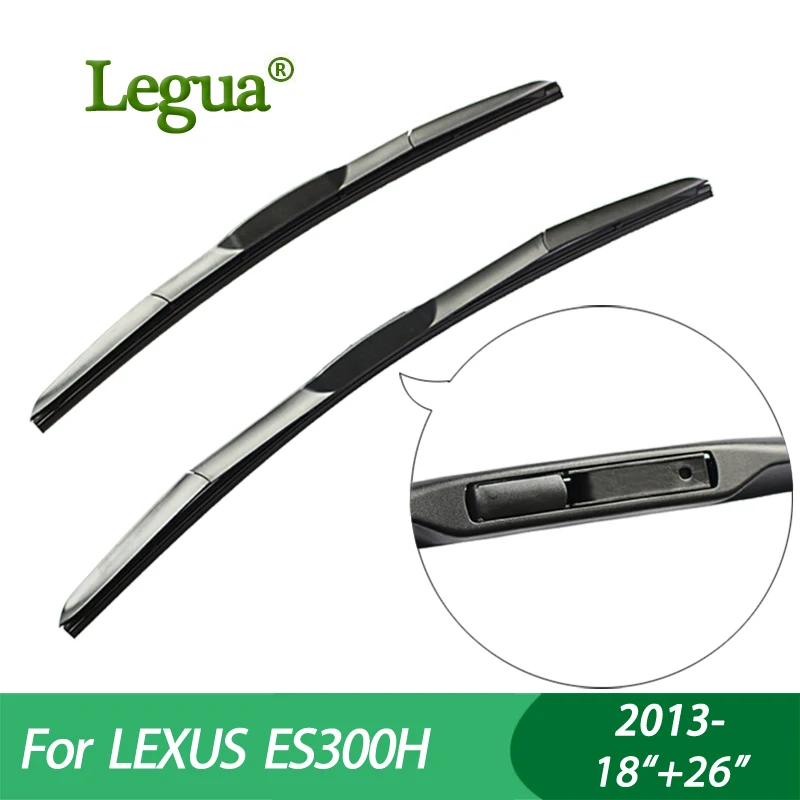 

Legua Wiper blades for LEXUS ES300H(2013-),18"+26",car wiper,3 Section Rubber, windscreen wiper, Car accessory