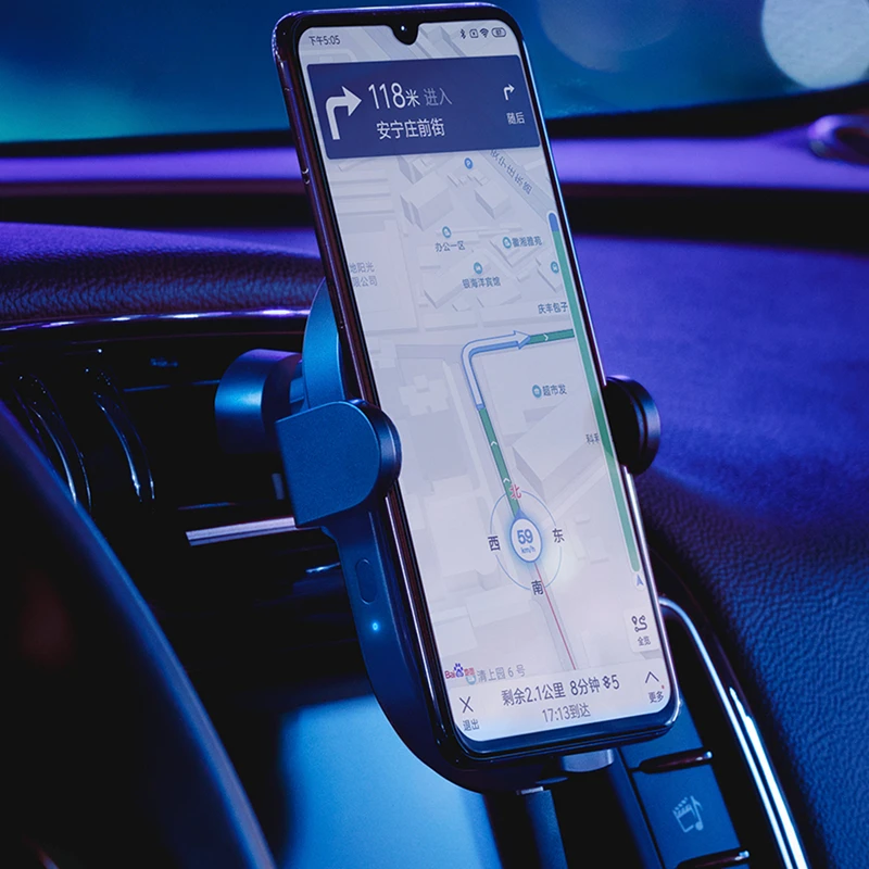  Xiaomi Car Wireless Charger Phone Holder Carregador Car Charger 20W Max Electric Auto Pinch 2.5D Gl