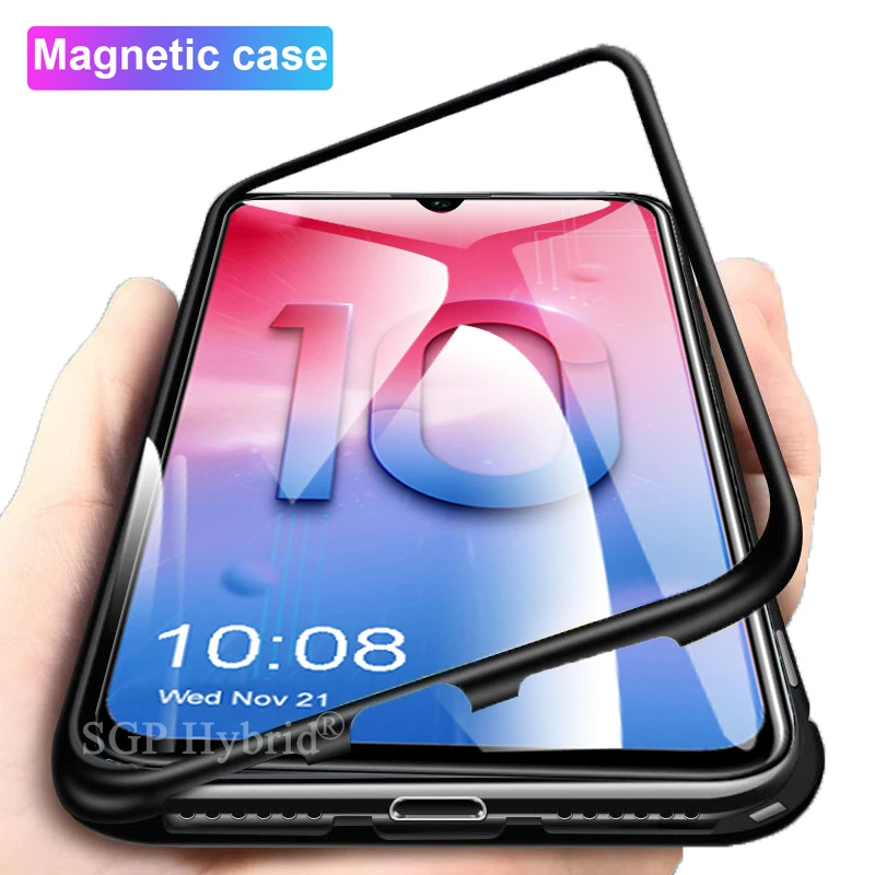 

Magnetic filp case honor 10 lite light cases for huawei p20 matte mate 20 pro lite P10 plus nova 3 3i honor 8x max y9 2019 cover
