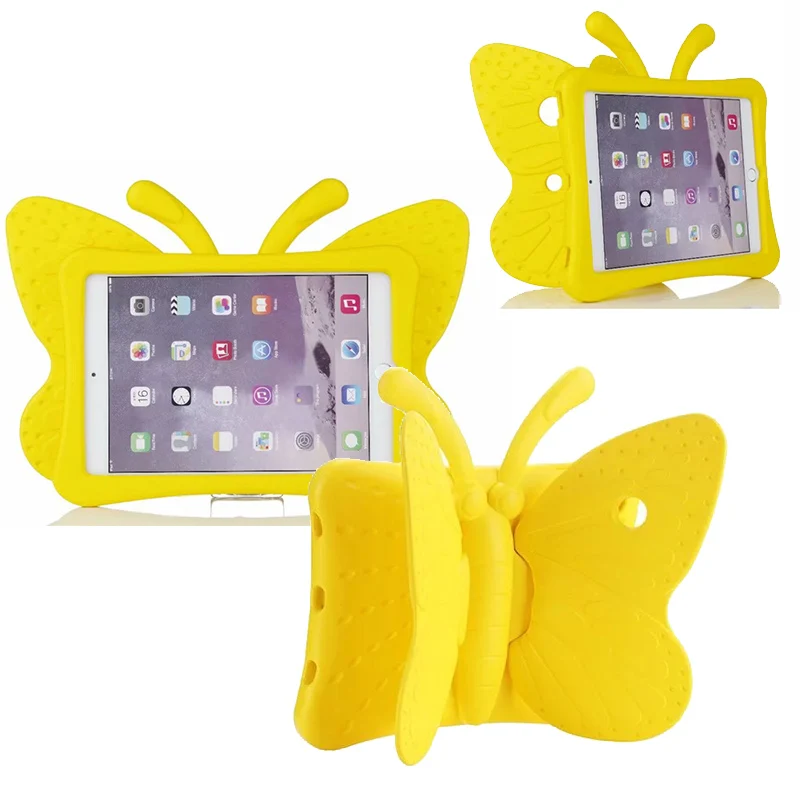 EVA Shockproof Case For iPad Pro 9.7 Case Kids Cute  3D Cartoon Butterfly Stand Tablet Cover For iPad Pro 9.7 Case Safe Children