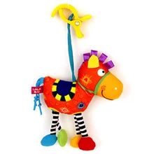 Многофункциональный счастливый конь мягкая мультяшная подвесная кровать автомобиль висячая погремушка колокольчик Детская плюшевая игрушка детский подарок 1 шт