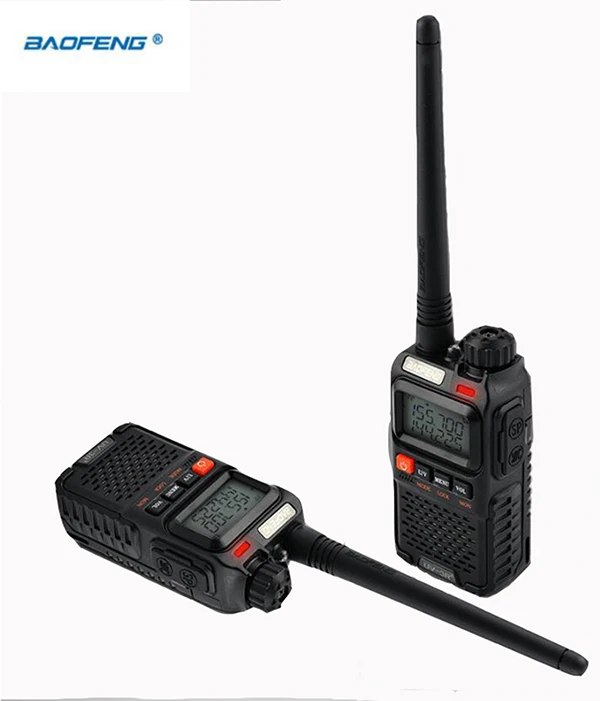 2 шт. радиостанция для ветчины 99ch vhf 136-174mhz uhf 400-470mhz walkie talkie двухдиапазонный радиоприемопередатчик vox для baofeng UV-3R plus