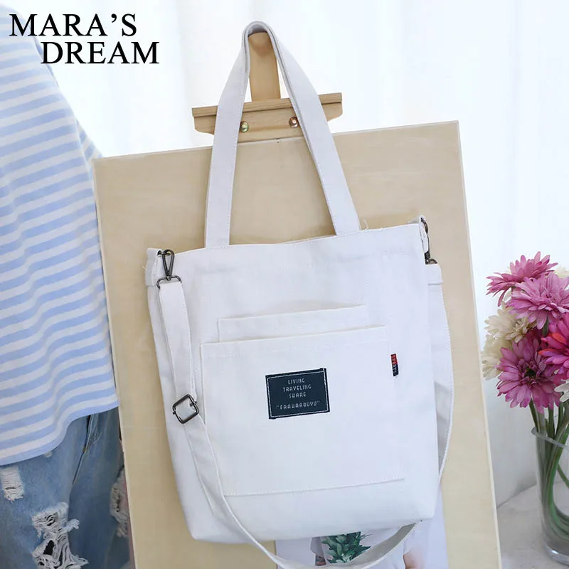 مارا حلم النساء بسيطة قدرة كبيرة حقيبة قماش قنب خمر سستة رفرف حقيبة السيدات الكتف رسول Crossbody حقائب