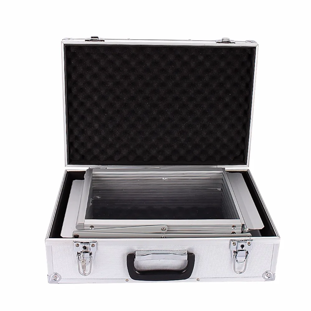 

A Double-sided Folding Literature Brochure Rack Exhibition Show Display Stand Leaflet Holder