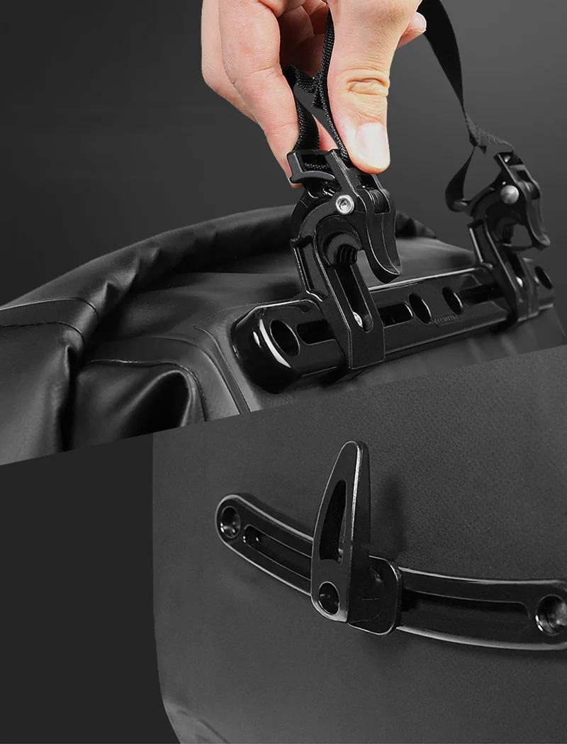 20L Bicycle Rear Rack Bags Full Waterproof PVC MTB Road Bike Camel Bag Large Trunk Cycling Pannier Single Shoulder Bag BG0086 (5)