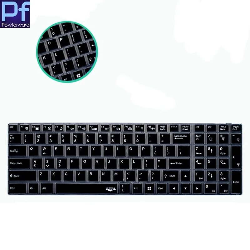 15 17 inch laptop keyboard Silicone Protective Keyboard Cover for HASEE K780S K670D K680S K680D K680E K680C K770E | Компьютеры и офис