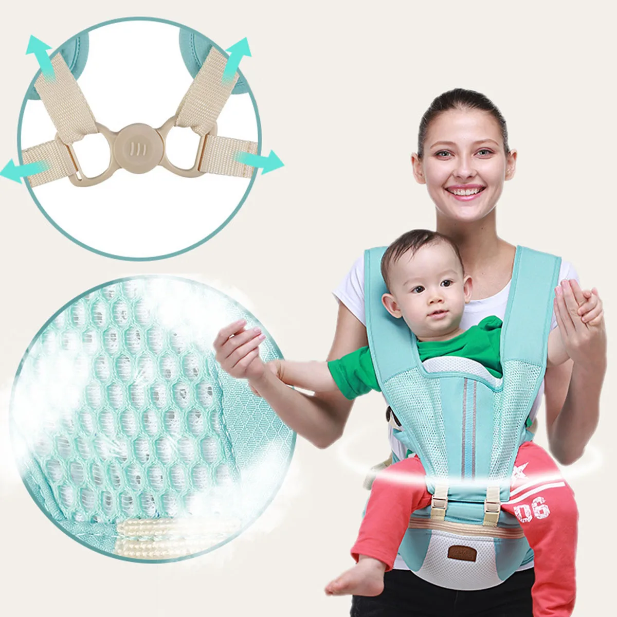 Новая сумка-кенгуру от 0 до 36 месяцев кенгуру 3 в 1 регулируемая переноска для детей новорожденных Хипсит(пояс для ношения ребенка) Рюкзаки-кенгуру для малышей слинг рюкзак