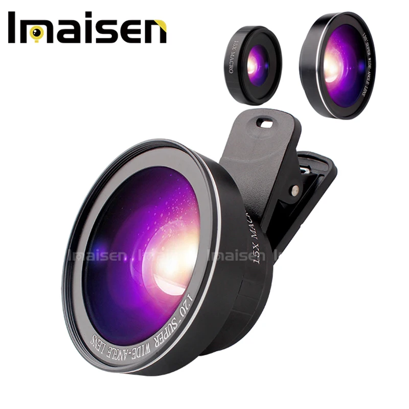 

Phone Camera Lens Kit,Super Wide Angle Macro Lens, Clips-On Cell Phone Lens for Smartphones