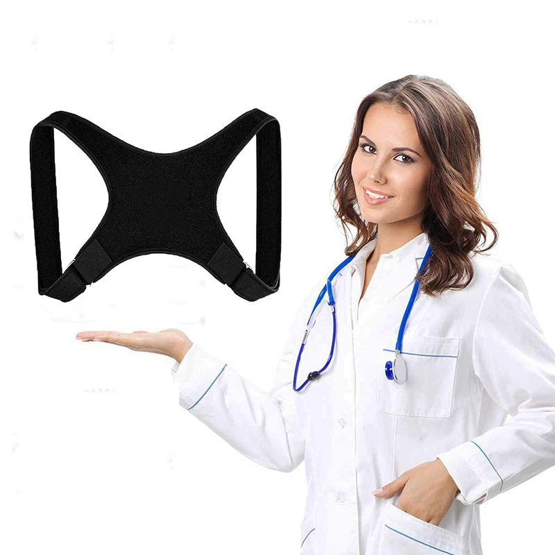 

ABAY Brace Support Belt Adjustable Back Posture Corrector Clavicle Spine Back Shoulder Lumbar Posture Correction