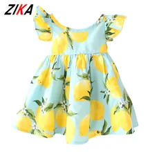 ZIKA brand font b Kids b font font b Dress b font 2018 Summer Fly Sleeve
