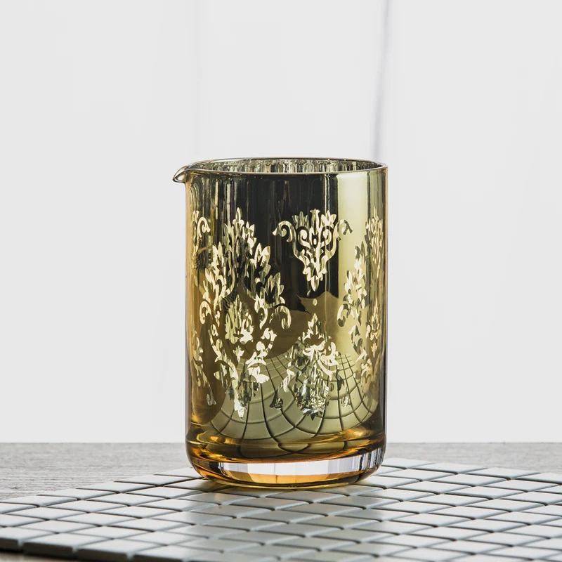 Хрустальное смешивание стекла чашки смешивания стекла с коктейльным бокалом чашки Миксер для бара Коктейльные виски 500 мл
