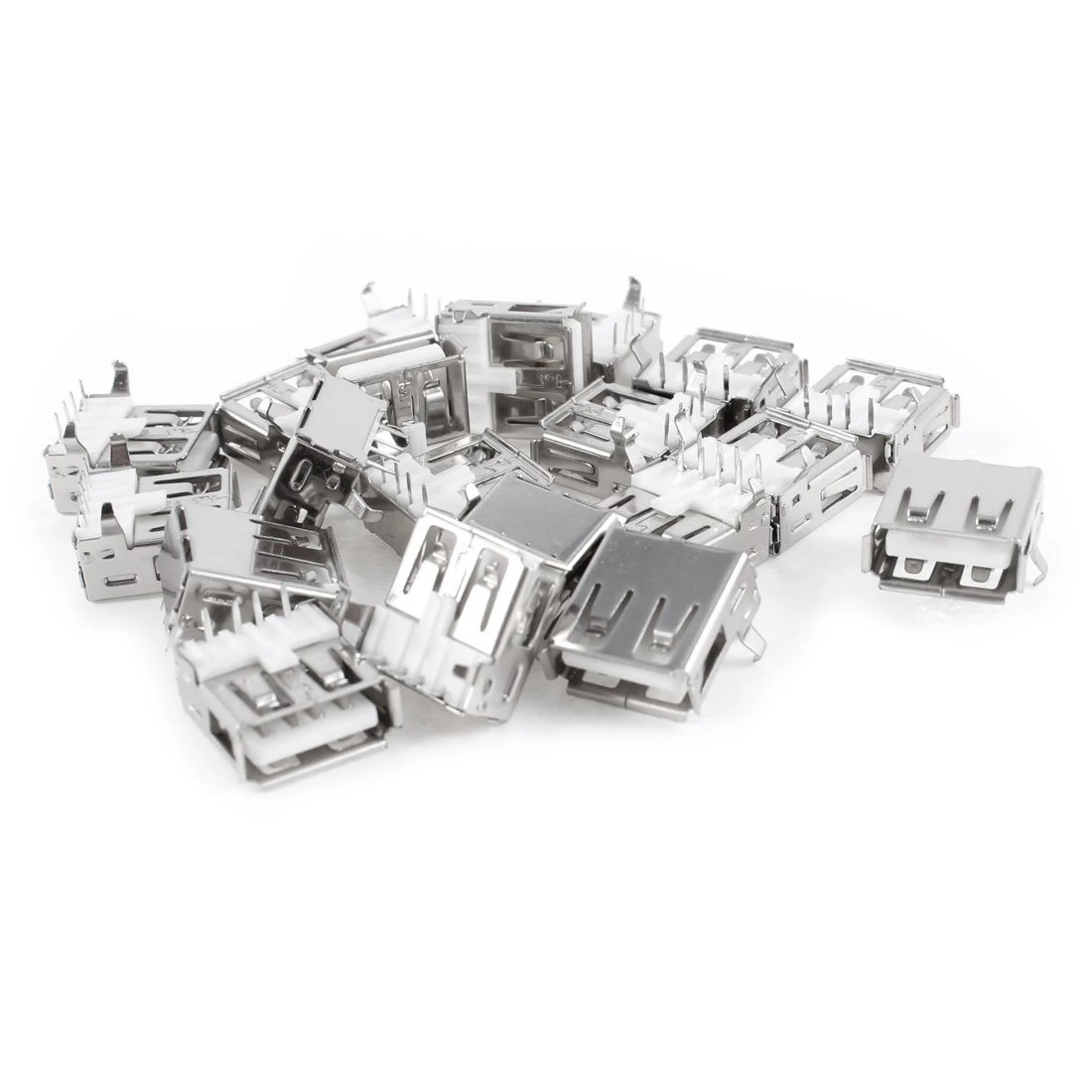 

IMC Hot 20 Pcs USB Female Type A 4-Pin DIP Right Angle Plug Jack Connector