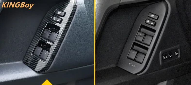2010- для Toyota prado высокое качество углеродное волокно внутренняя Центральная панель управления модифицированные авто аксессуары