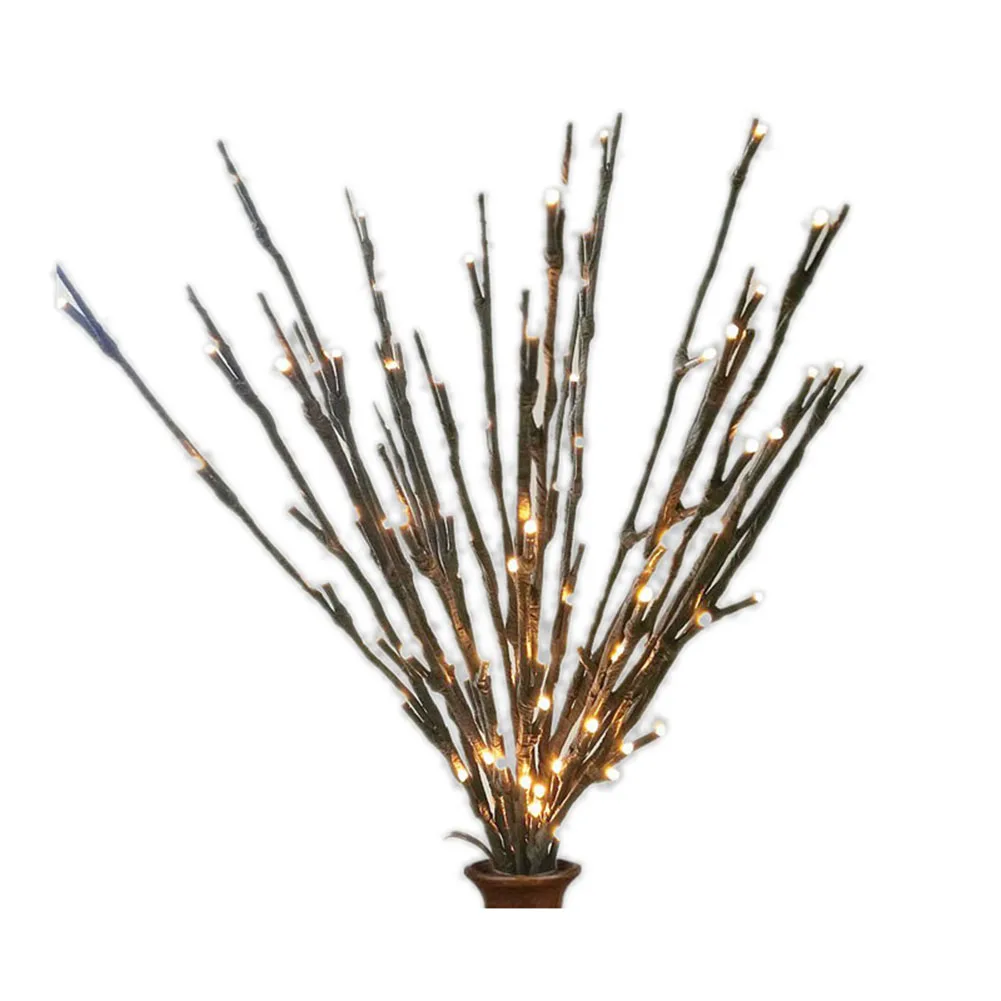 

Creative 20 Leds Branch Lights Luminous Wedding Christmas Festival Home Decoration Romantic Willow Twig Branches Lamp MDJ998