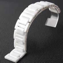 Ремешок для наручных часов часы аксессуары керамический белый ремешок для часов алмазные часы общие 16 мм 18 мм 20 мм