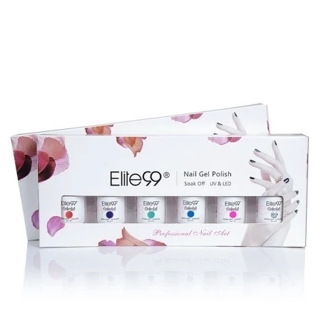 Elite99 Gelpolish Soak-off Gel Nail Polish UV LED Nail Art Gift Box Set of 5 8ml C019 (1)