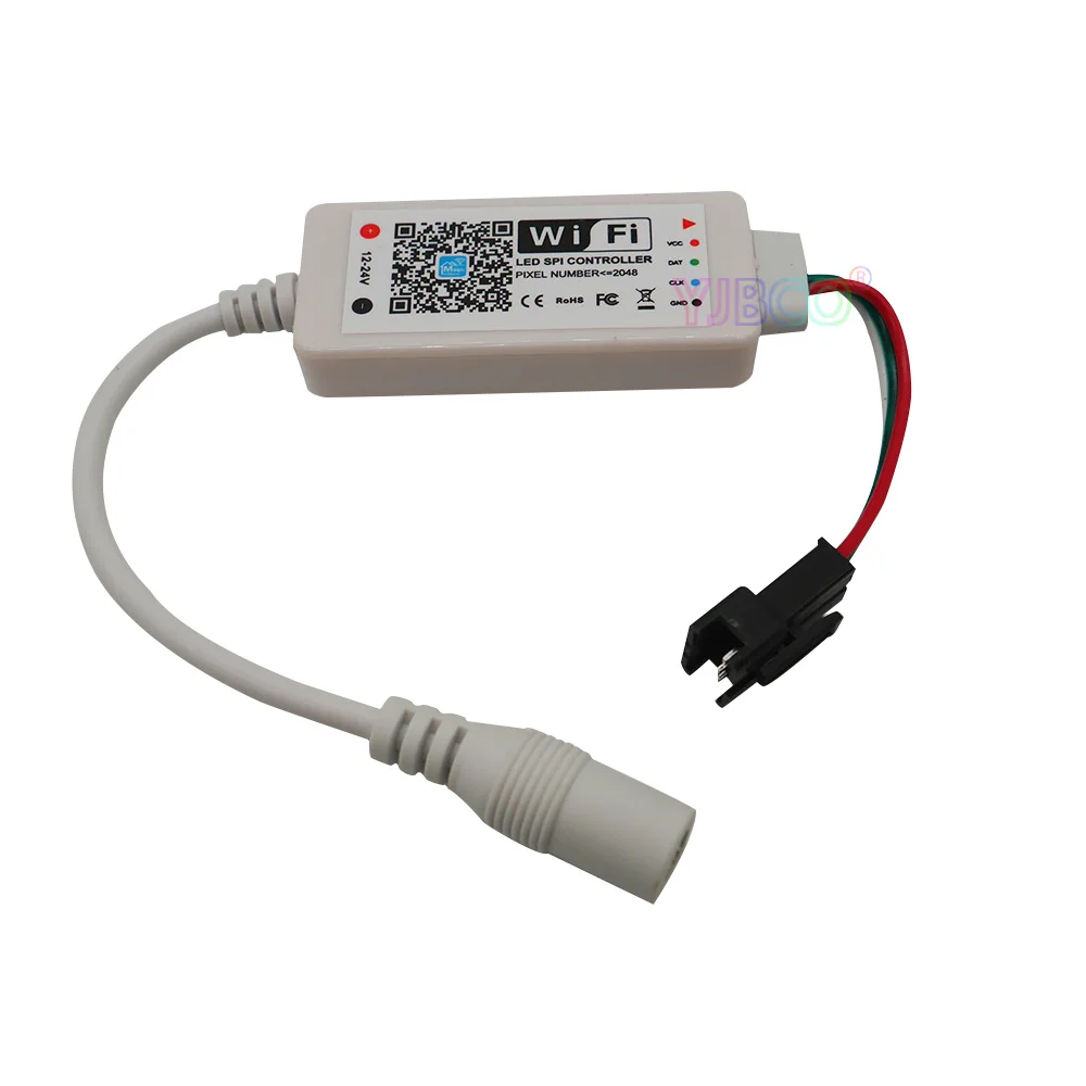

Free shipping 2018 new 1pcs DC12V-24V 2048 pixel wifi led SPI controller for WS2811 LED Strip